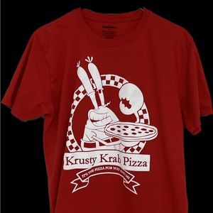 Men’s SpongeBob Krusty Krab Pizza t-shirt size large